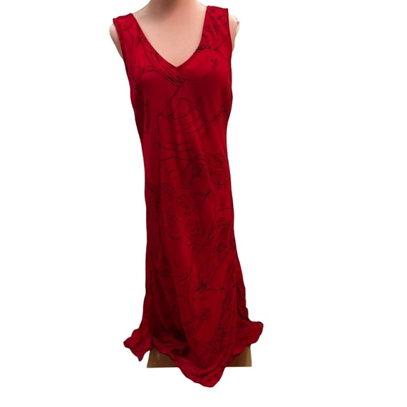 Chico's Dresses & Skirts - Chico's Red Sleeveless Flared Dress Women's Vintage Size 2